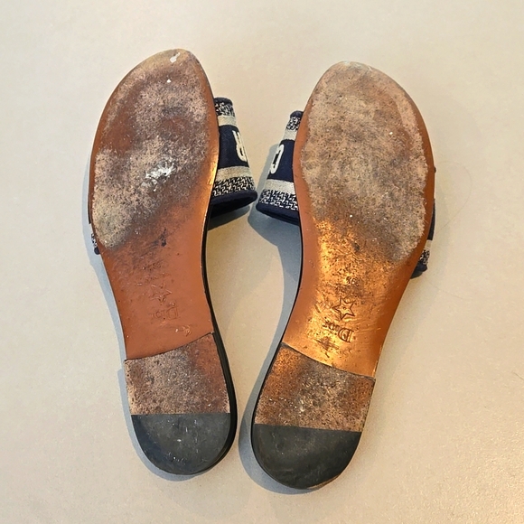 Authentic Dior D way slides Size 39.5 Deep Blue - Picture 7 of 8